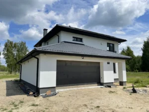 dom piętrowy z dachem kopertowym i garażem 180 m2 Warszawa 24