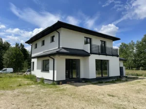 dom piętrowy z dachem kopertowym i garażem 180 m2 Warszawa 22