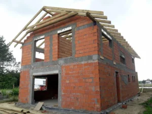 dom piętrowy z dachem dwuspadowym i garażem 250 m2 Poznań 14