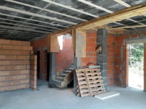 dom piętrowy z dachem dwuspadowym i garażem 250 m2 Poznań 12