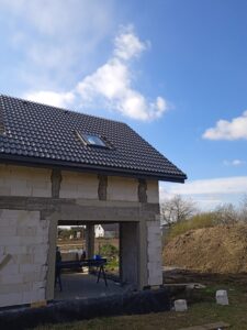 dom z poddaszem użytkowym i dachem dwuspadowym ponad 110 m2 Kraków
