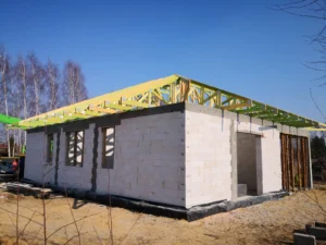 dom parterowy z dachem kopertowym 110 m2 Warszawa