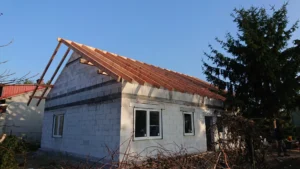 dom parterowy z dachem dwuspadowym 100 m2 Warszawa