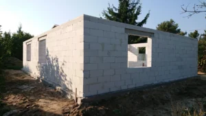 dom parterowy z dachem dwuspadowym 100 m2 Warszawa