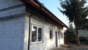 dom parterowy z dachem dwuspadowym 100 m2 Warszawa