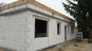 dom parterowy z dachem dwuspadowym 100 m2 Warszawa