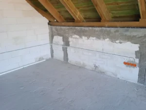 dom z użytkowym poddaszem, dachem dwuspadowym i garażem 240 m2 Łódź