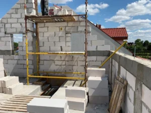 dom z użytkowym poddaszem i dachem dwuspadowym 120 m2 Poznań