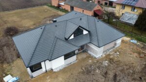 dom z poddaszem użytkowym, dachem kopertowym i garażem 320 m2 Warszawa 19