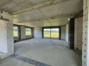 dom z poddaszem użytkowym, dachem kopertowym i garażem 320 m2 Warszawa 17
