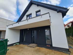 dom z użytkowym poddaszem i dachem dwuspadowym 120 m2 Warszawa 19