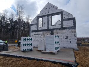 dom z użytkowym poddaszem, dachem dwuspadowym i garażem 110 m2 Warszawa 4