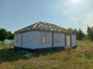 dom parterowy z dachem kopertowym 70 m2 Warszawa 5